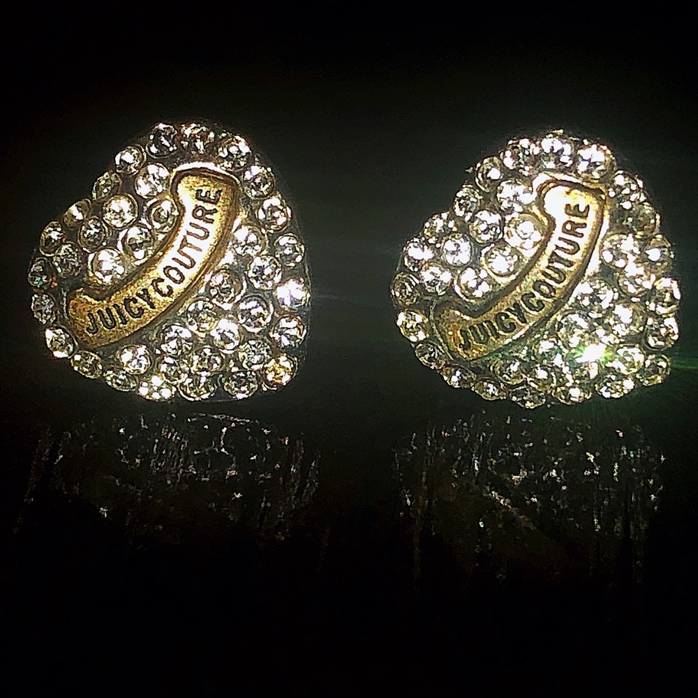 Juicy Couture Heart Stud Earrings
